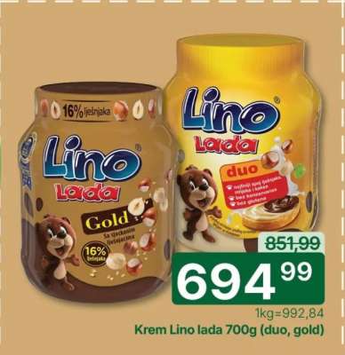 Krem Lino lada 700g (duo, gold)