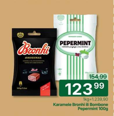 Karamela Bronhi ili bombone Pepermint 100g