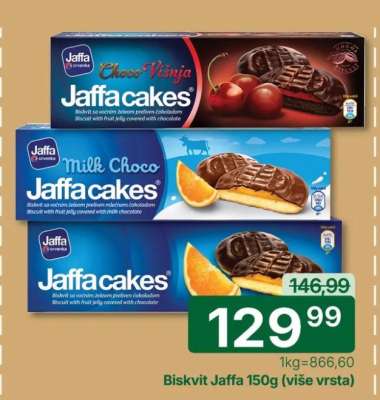 Biskvit Jaffa 150g (više vrsta)