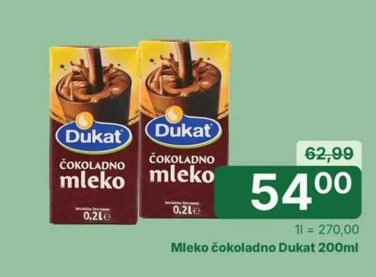 Mleko Čokoladno Dukat 200ml