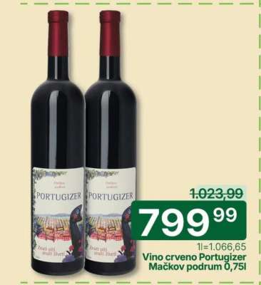 Vino crveno portugizer