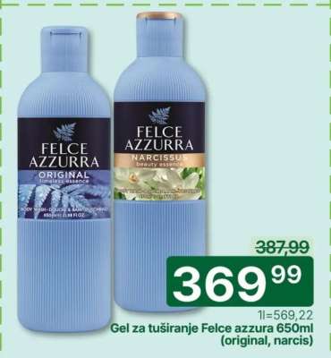 Gel za tuširanje Felce azzura 650ml