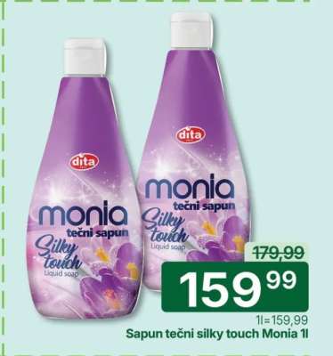 Sapun tečni silky touch Monia 1l