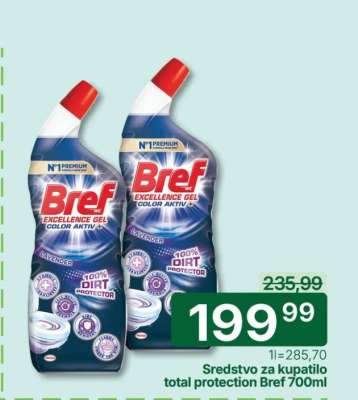 Sredstvo za kupatilo total protection Bref 700ml