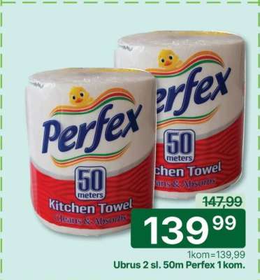 Ubrus 2 sl. 50m Perfex 1 kom.