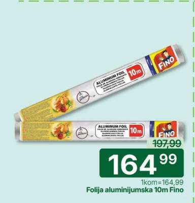 Folija aluminijumska 10m Fino