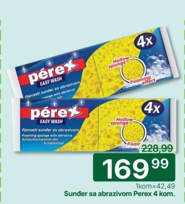 Šunder sa abrazivom Perex 4 kom.