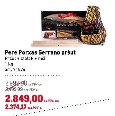 Pere Porxas Serrano pršut