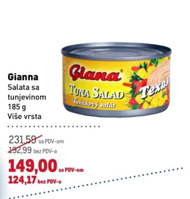 Gianna Tuna Salad