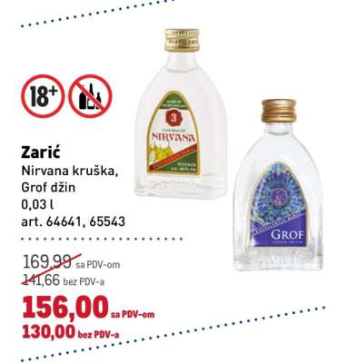 Zarić Nirvana kruška, Grof džin