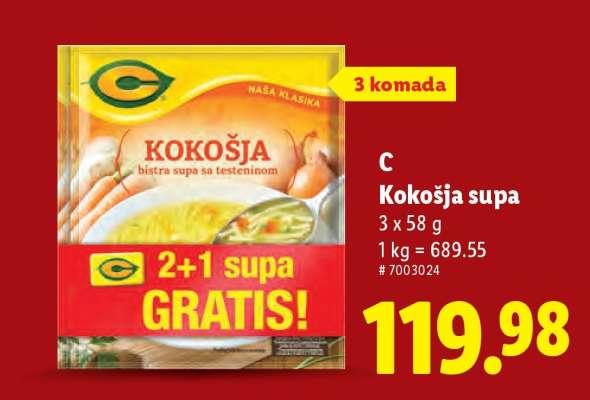 C Kokošja supa