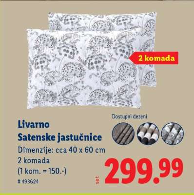 Livarno Satenske jastučnice
