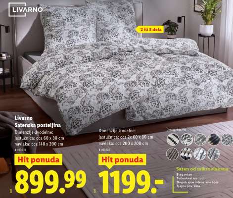 LIVARNO Satenska posteljina