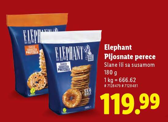 Elephant Pljosnate perece