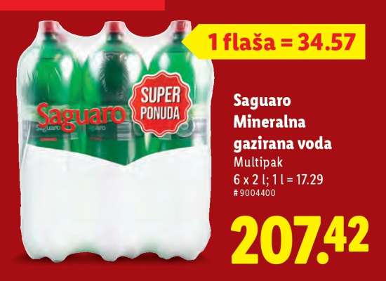 Saguaro Mineralna gazirana voda