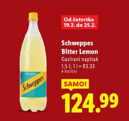 SCHWEPPES Bitter Lemon