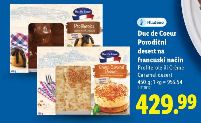 Duc de Coeur Porodični desert na francuski način