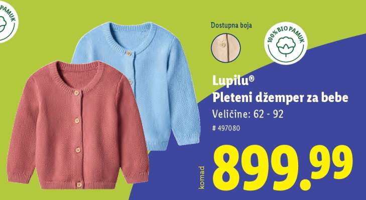Lupilu® Pleteni džemper za bebe