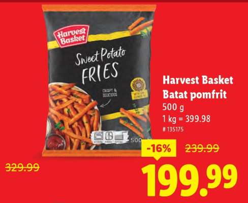 Harvest Basket Batat pomfrit