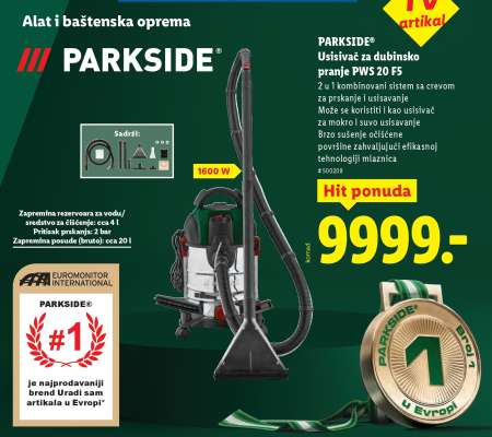 PARKSIDE Usisivač za dubinsko pranje PWS 20 FS