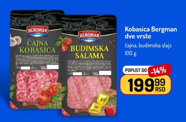 Kobasica Bergman dve vrste