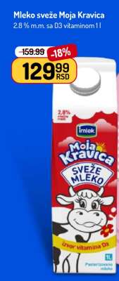 Mleko sveže Moja Kravica