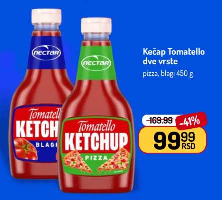 Kečap Tomatello dve vrste