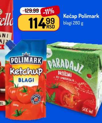 Kečap Polimark Blagi 280 g