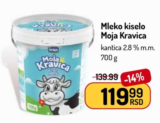 Mleko kiselo Moja Kravica