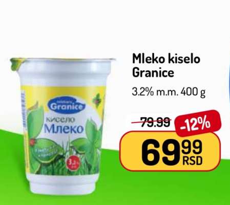 Mleko kiselo Granice