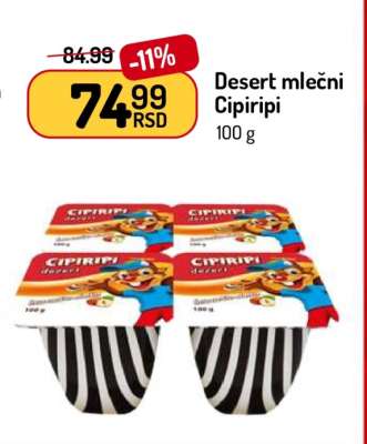 Desert mlečni Cipiripi