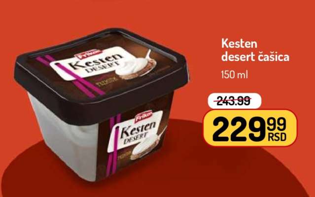 Kesten desert čašica