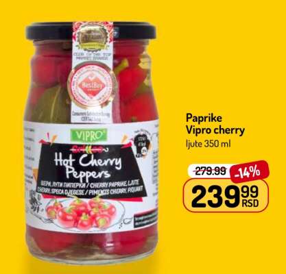 Paprike Vipro cherry