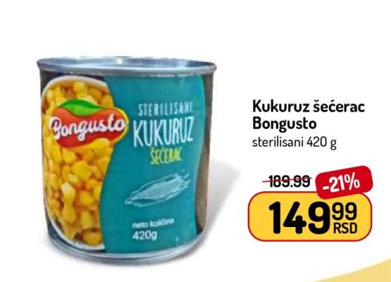 Kukuruz šećerac Bongusto
