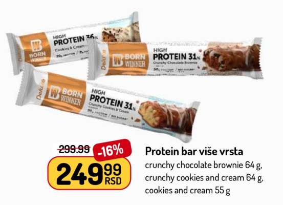 Protein bar više vrsta