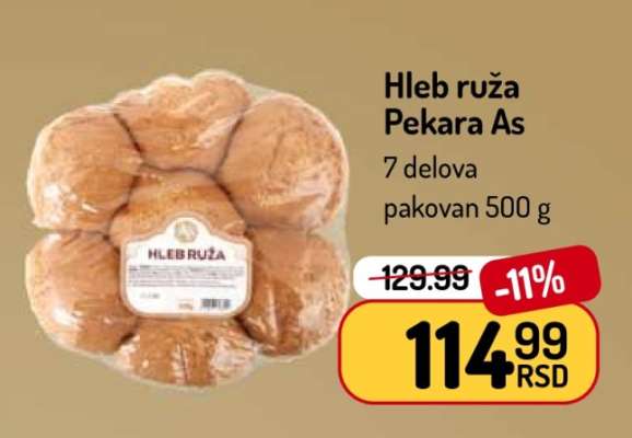 Hleb ruža Pekara As
