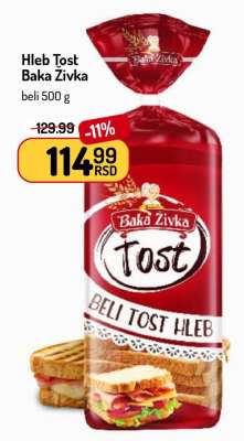 Hleb Tost BAKA ŽIVKA