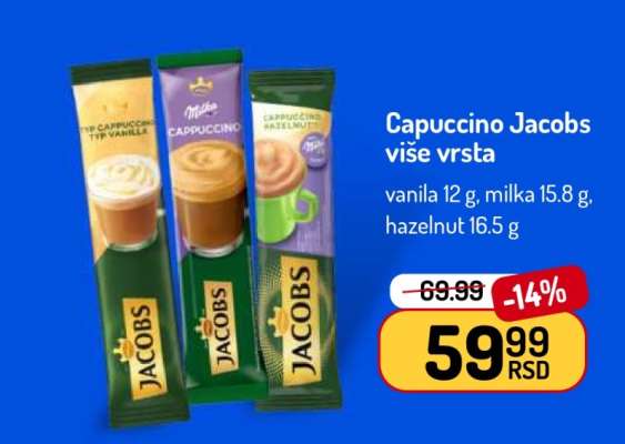 Capuccino Jacobs više vrsta