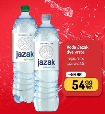 Voda Jazak dve vrste