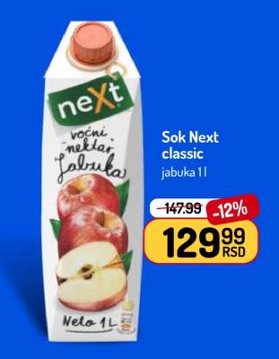 Sok Next classic jabuka 1l