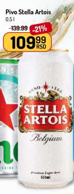 Pivo Stella Artois