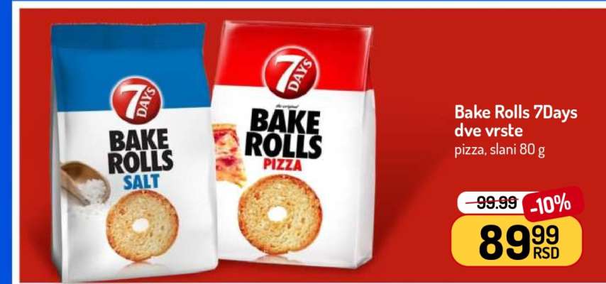 Bake Rolls 7days dve vrste