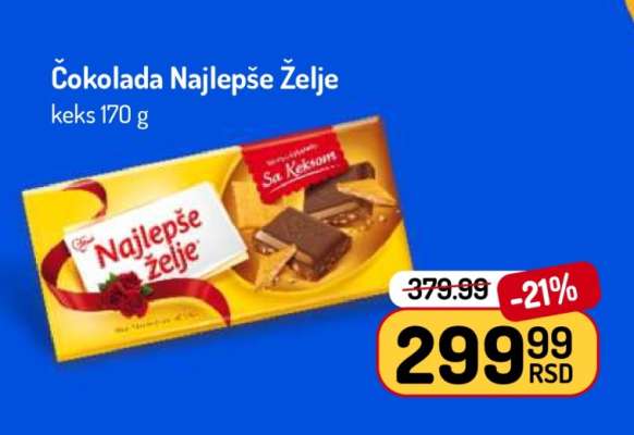 ČOKOLADA NAJLEPŠE ŽELJE