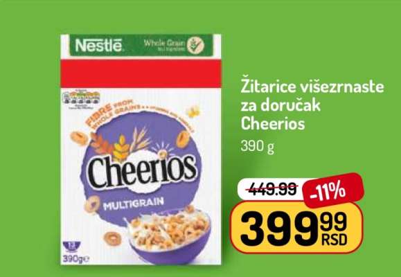 Žitarice višezrnaste za doručak Cheerios