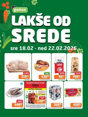 Gomex katalog - 18.02.2026 - 22.02.2026.