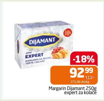Margarin Dijamant 250g expert za kolače