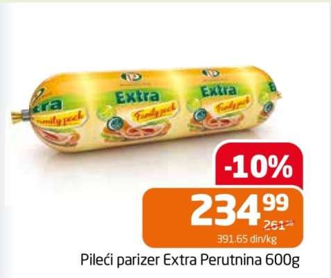 Pileći parizer Extra Perutnina 600g