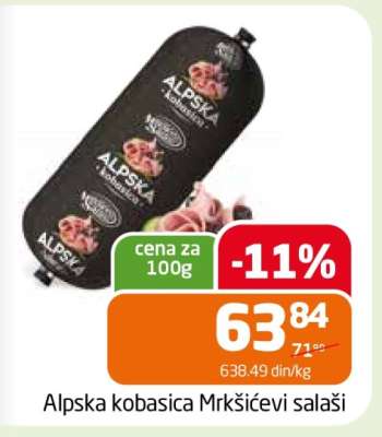 Alpska kobasica Mrkšićevi salaši