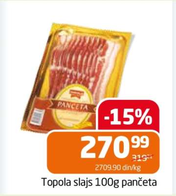 Topola slajs 100g pančeta