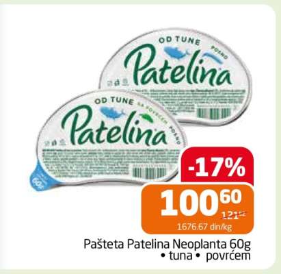 Pašteta Patlina Neoplanta 60g